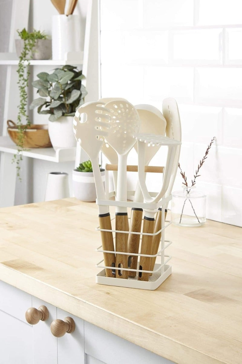 Swan Nordic 6 Pieces Utensil Set with Holder