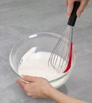 Oneida Egg Whisk With Silicone Scraper And TPR Handle