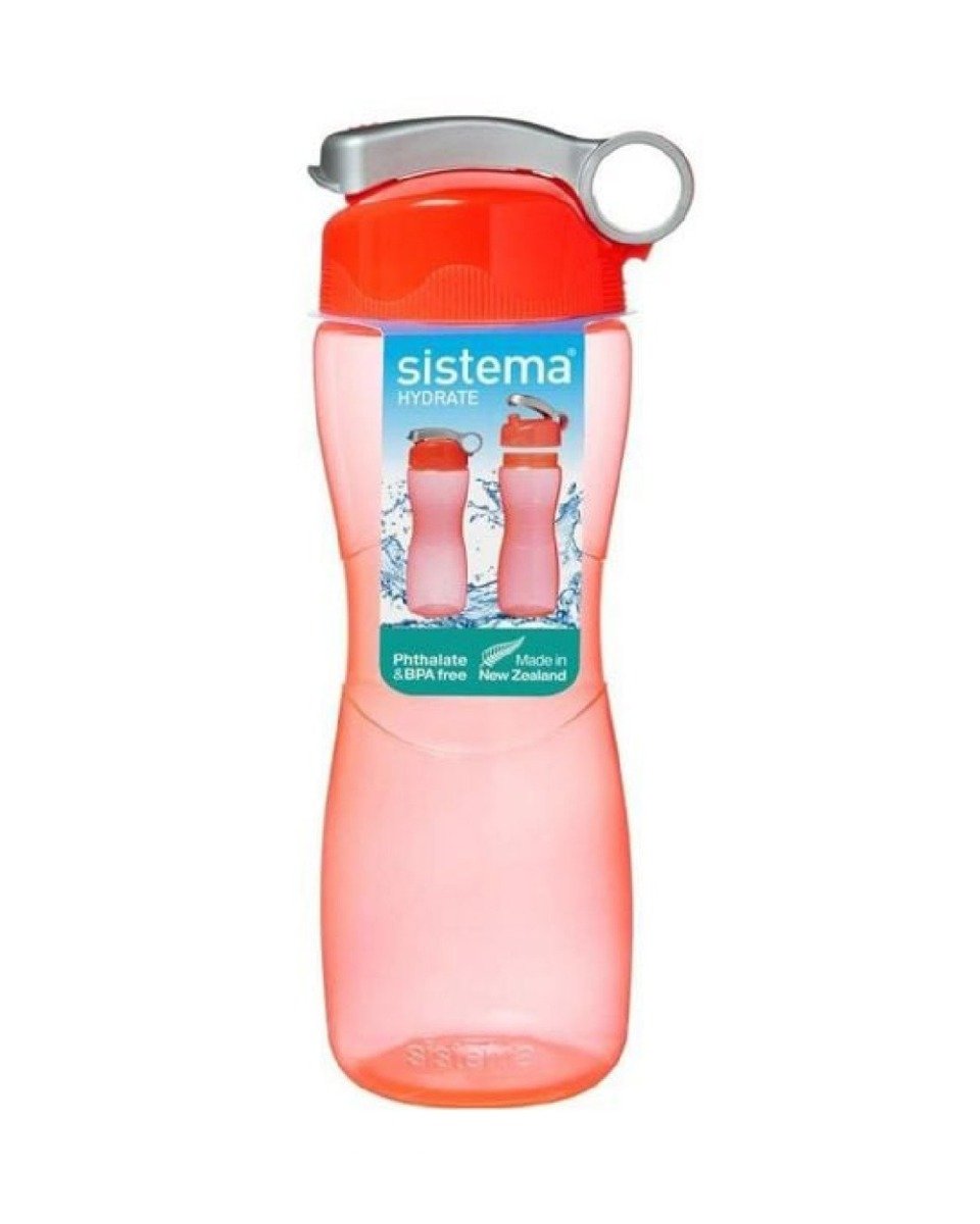 Sistema 645ML Hourglass Water Bottle Orange