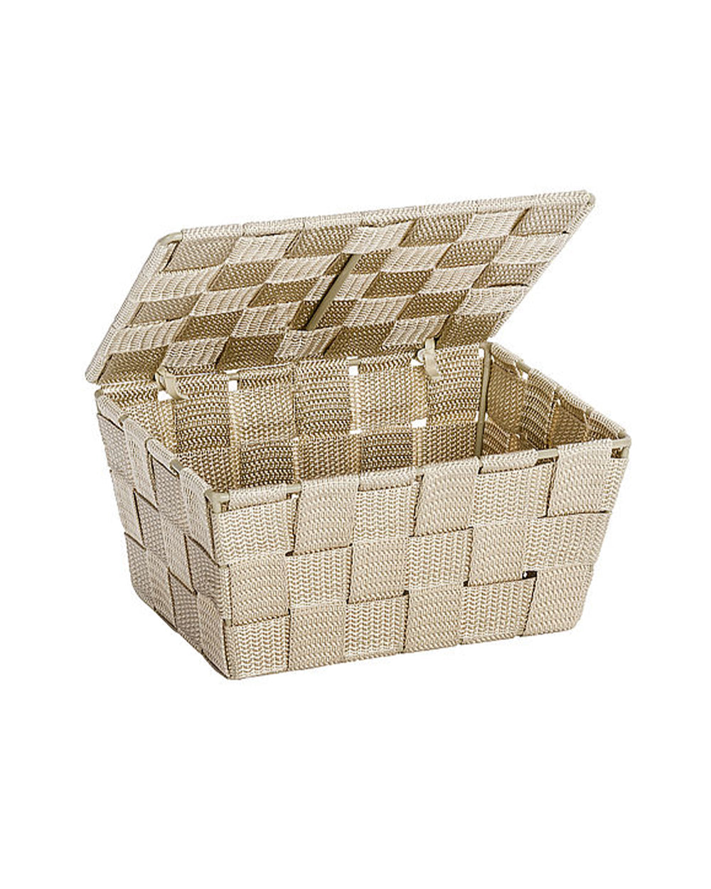 Wenko Bathroom Basket with Lid Mod. Adria Beige