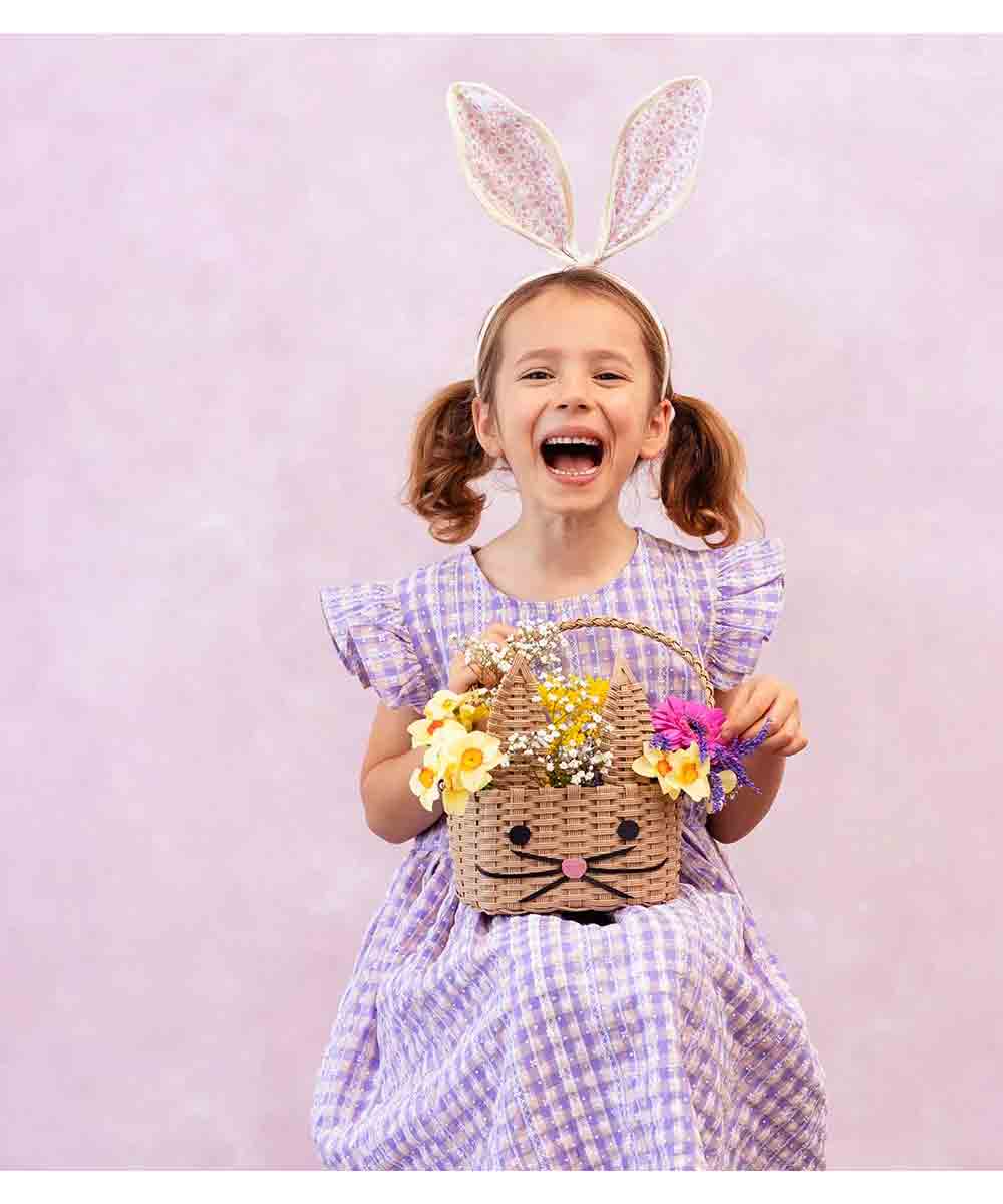 Talking Tables Spring Bunny Floral Bunny Ears Headband
