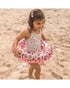 Swim Essentials Rose Gold Leopard Kids Swimring 55cm
