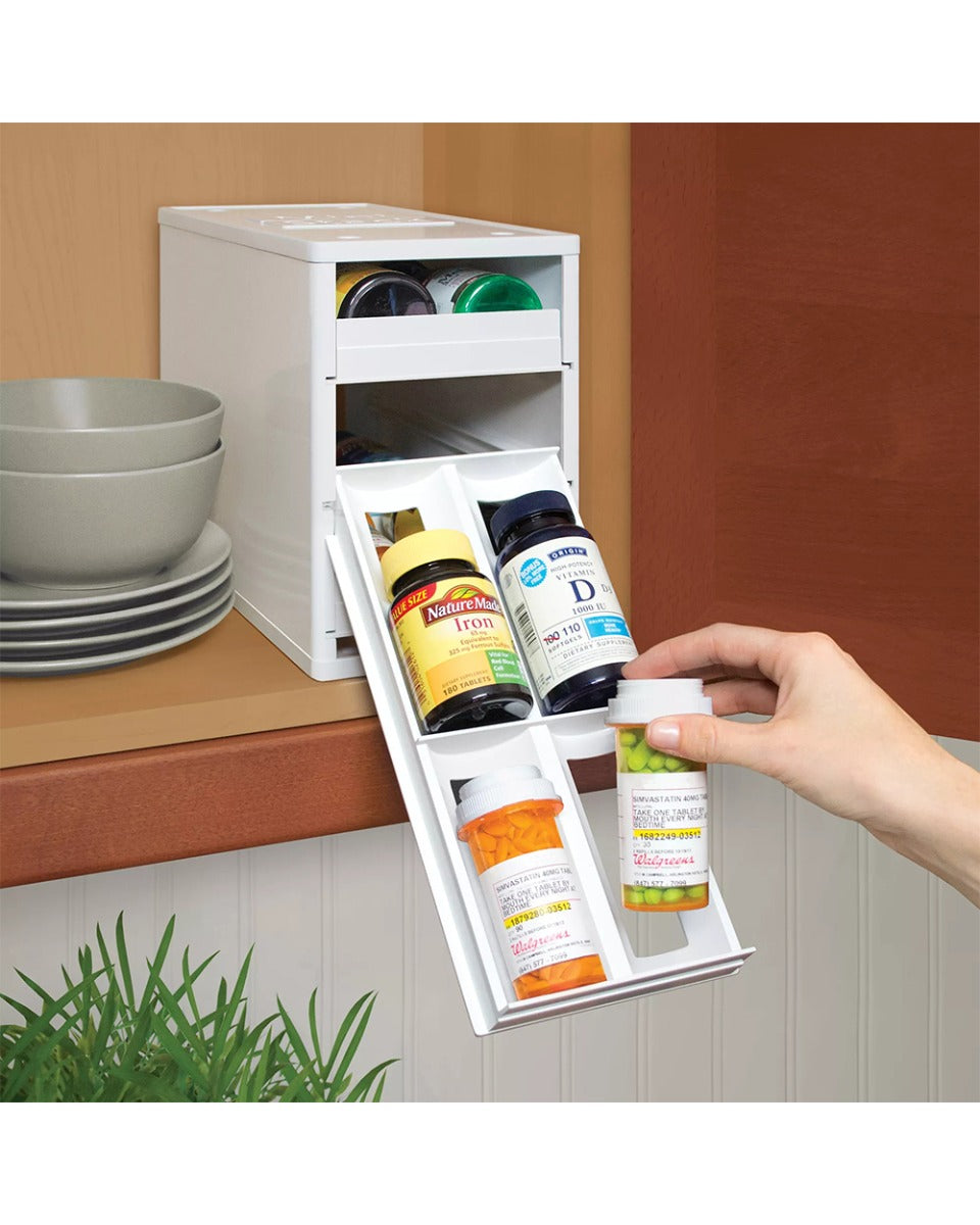 Youcopia Mini Spice Rack Stack 12 Bottle Organizer