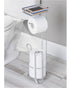 Interdesign York Lyra Roll Stand Plus with Shelf Chrome