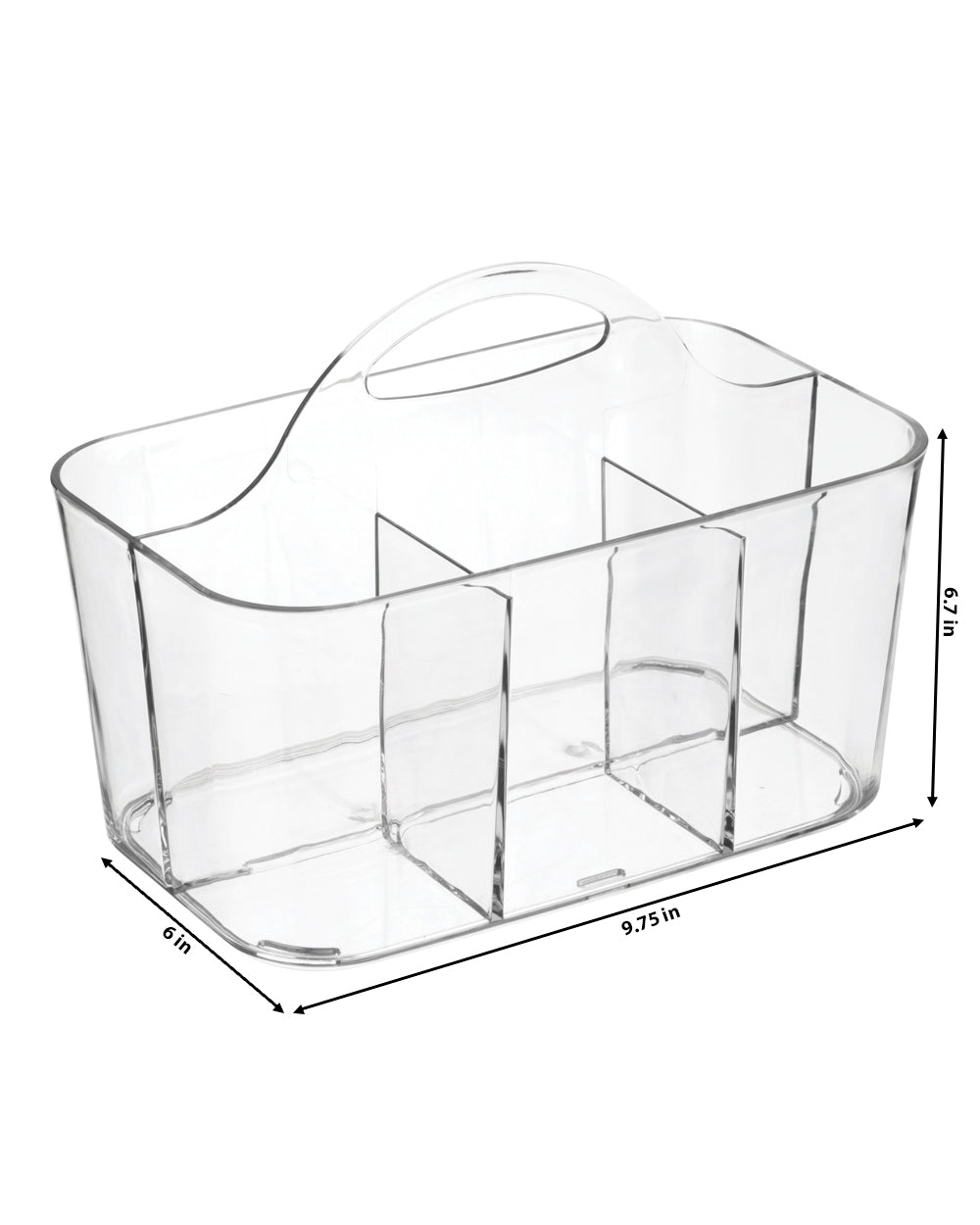 Interdesign Clarity Caddy 9.7 x  6.7 x 6 inch Clear