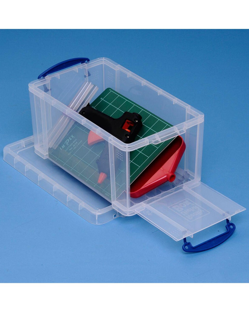 Really Useful 8L Open Fronted Box Clear