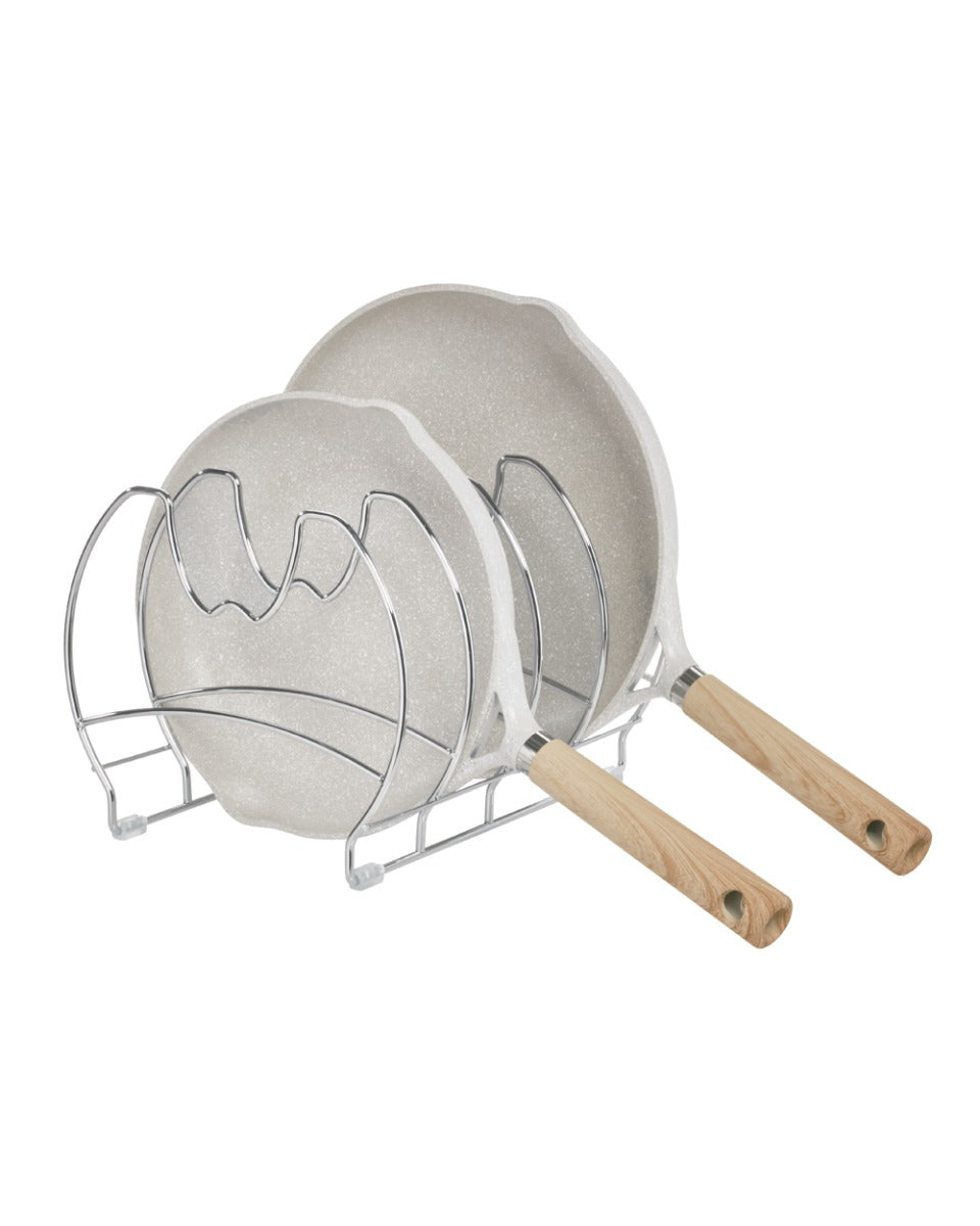 Interdesign Classico Skillet Organiser 10.8 x 9.09 x 7.9 inch Chrome