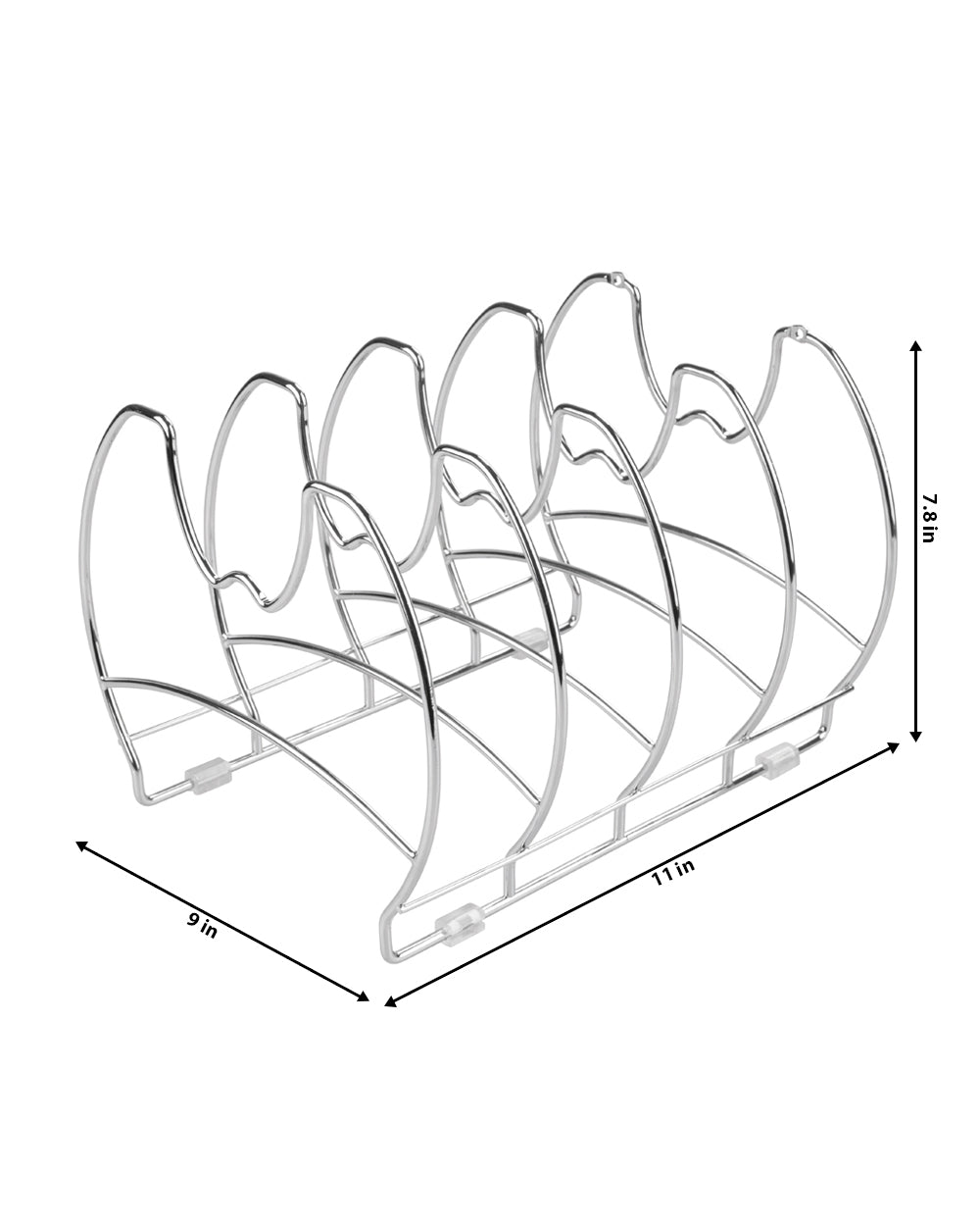 Interdesign Classico Skillet Organiser 10.8 x 9.09 x 7.9 inch Chrome