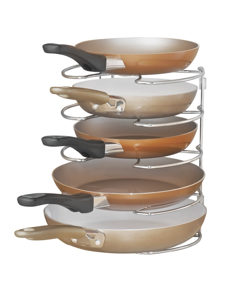 Interdesign Classico Skillet Organiser 10.8 x 9.09 x 7.9 inch Chrome