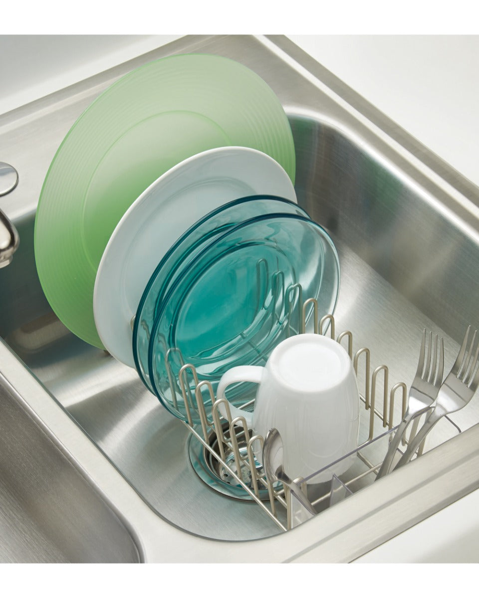 Interdesign Classico Compact Dish Drainer Stain Cleaner 12.5 x 5.7 x 4 inch