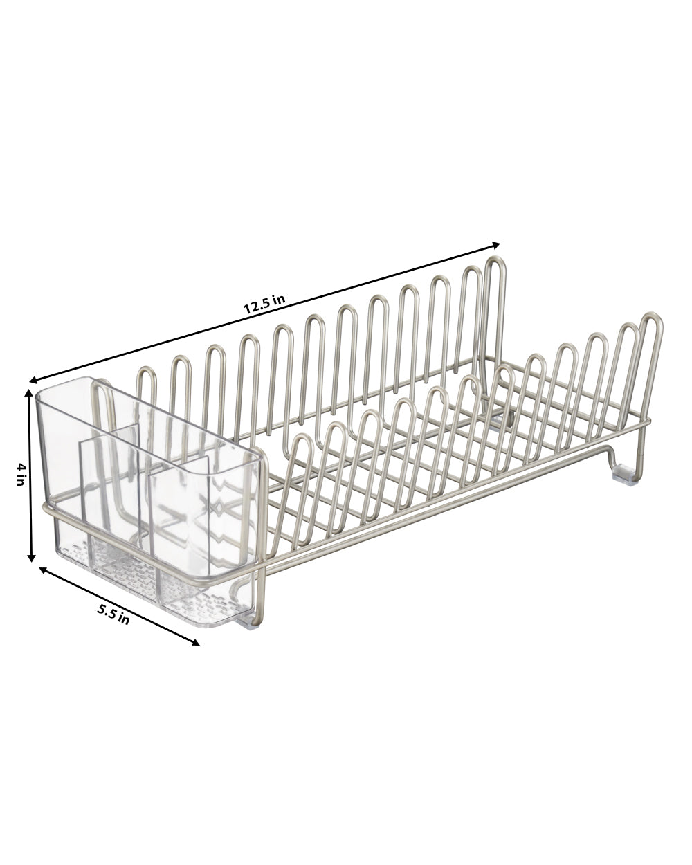 Interdesign Classico Compact Dish Drainer Stain Cleaner 12.5 x 5.7 x 4 inch