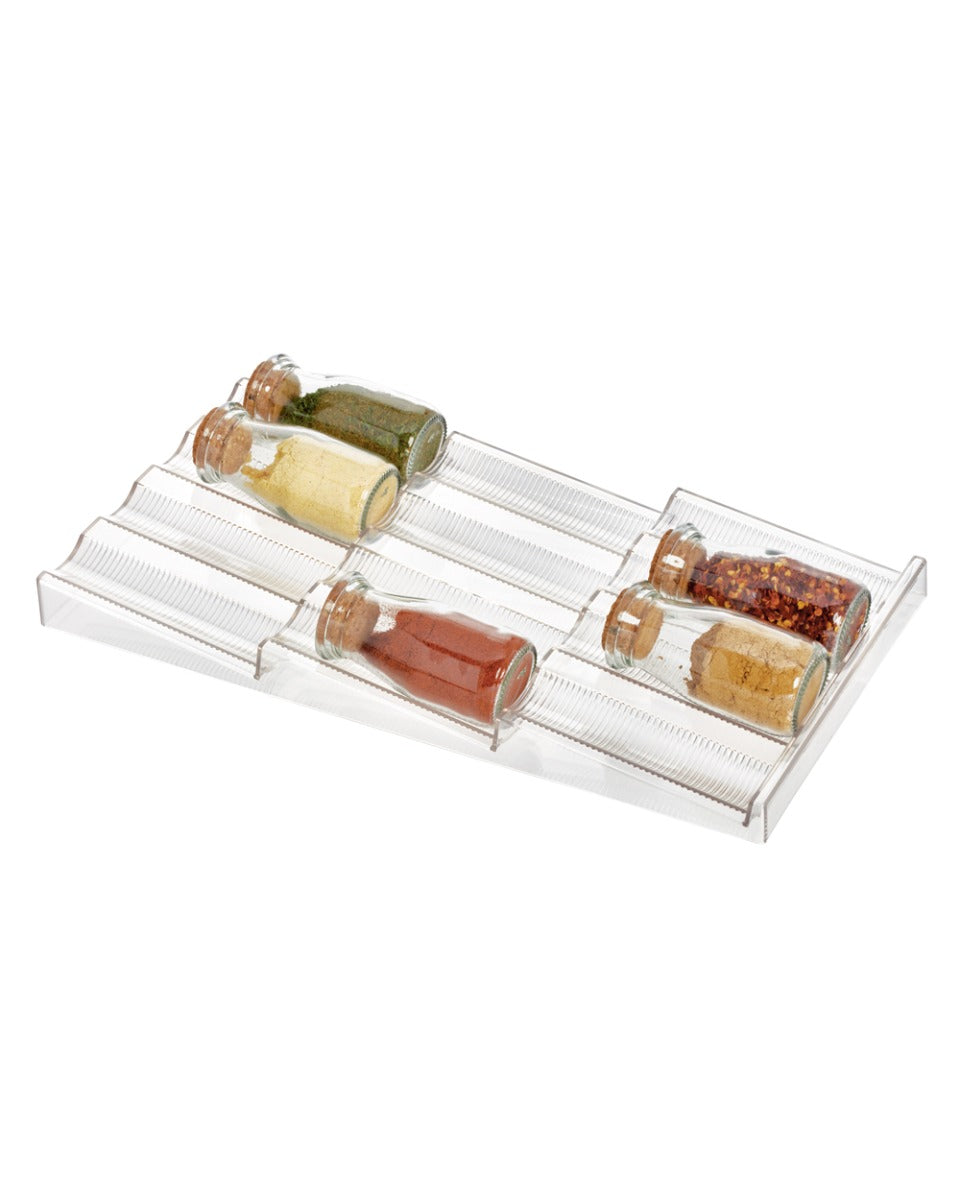Interdesign Linus Drawer Spice Holder 7.9 x 15.5 x 1.2 inch Clear