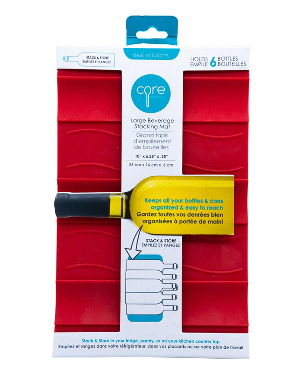 Core Beverage Stacking Mat Red