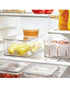 Interdesign Crisp Bin with Sliding Tray Clear