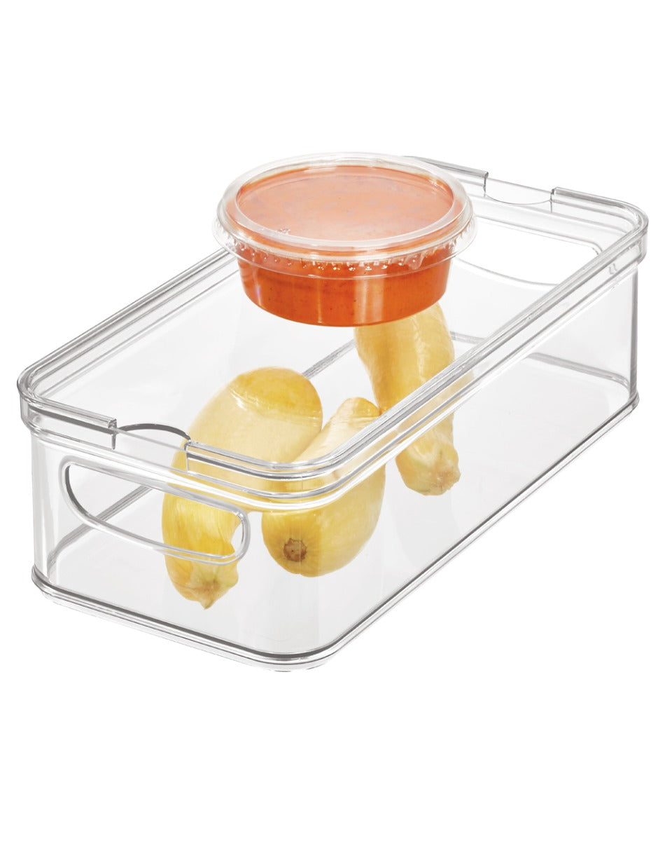 Interdesign Crisp Bin with Sliding Tray Clear