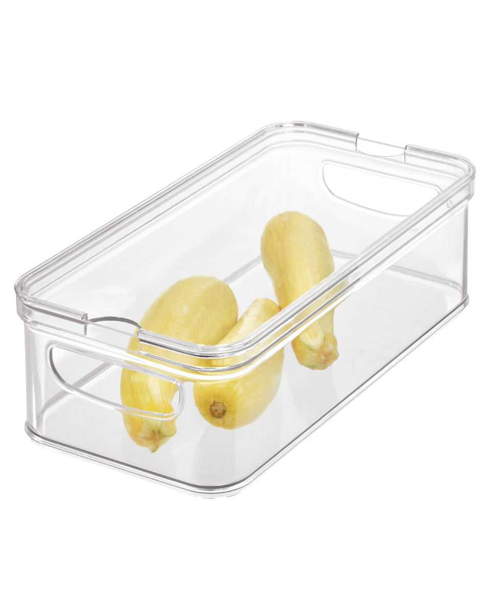 Interdesign Crisp Bin with Sliding Tray Clear
