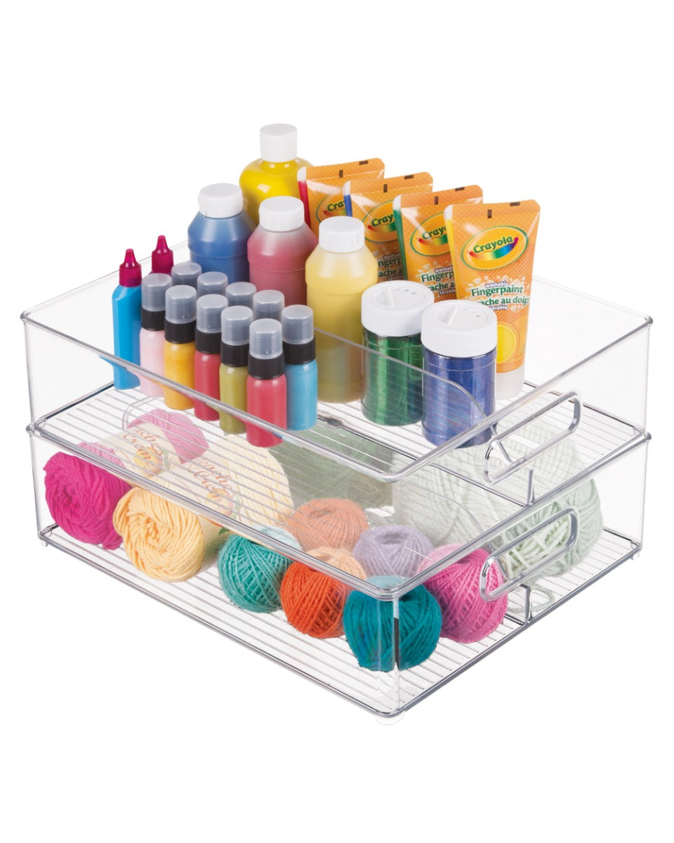 Interdesign Fridge Plus Freeze Binz Deep Split Bin 4 x 14.5 x 12 inch Clear