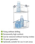 Wenko Power-Loc 2 tier Corner Shelf Large Bovino