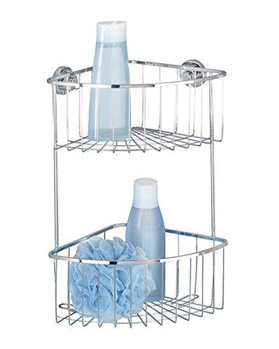 Wenko Power-Loc 2 tier Corner Shelf Large Bovino