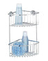 Wenko Power-Loc 2 tier Corner Shelf Large Bovino