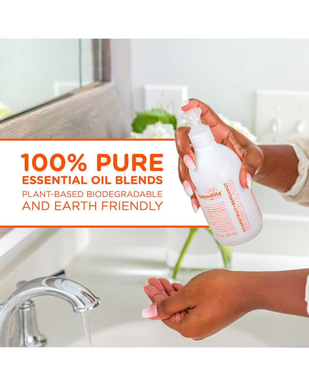 Sapadilla 12oz Hand Soap Grapefruit + Bergamot