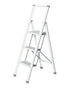 Wenko Folding 3 Step Aluminum Ladder White