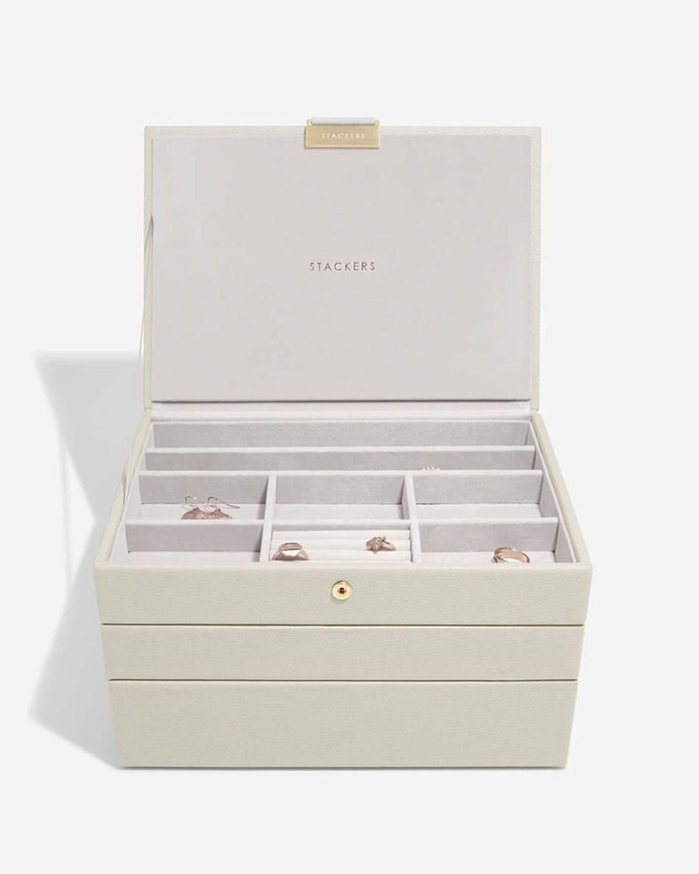 Stackers 3 Pieces Oatmeal Classic Jewellery Box