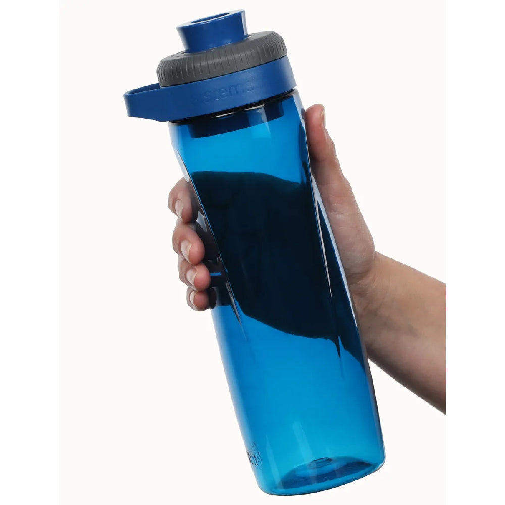 Sistema 900ML Twist n Chug lid Bottle Blue