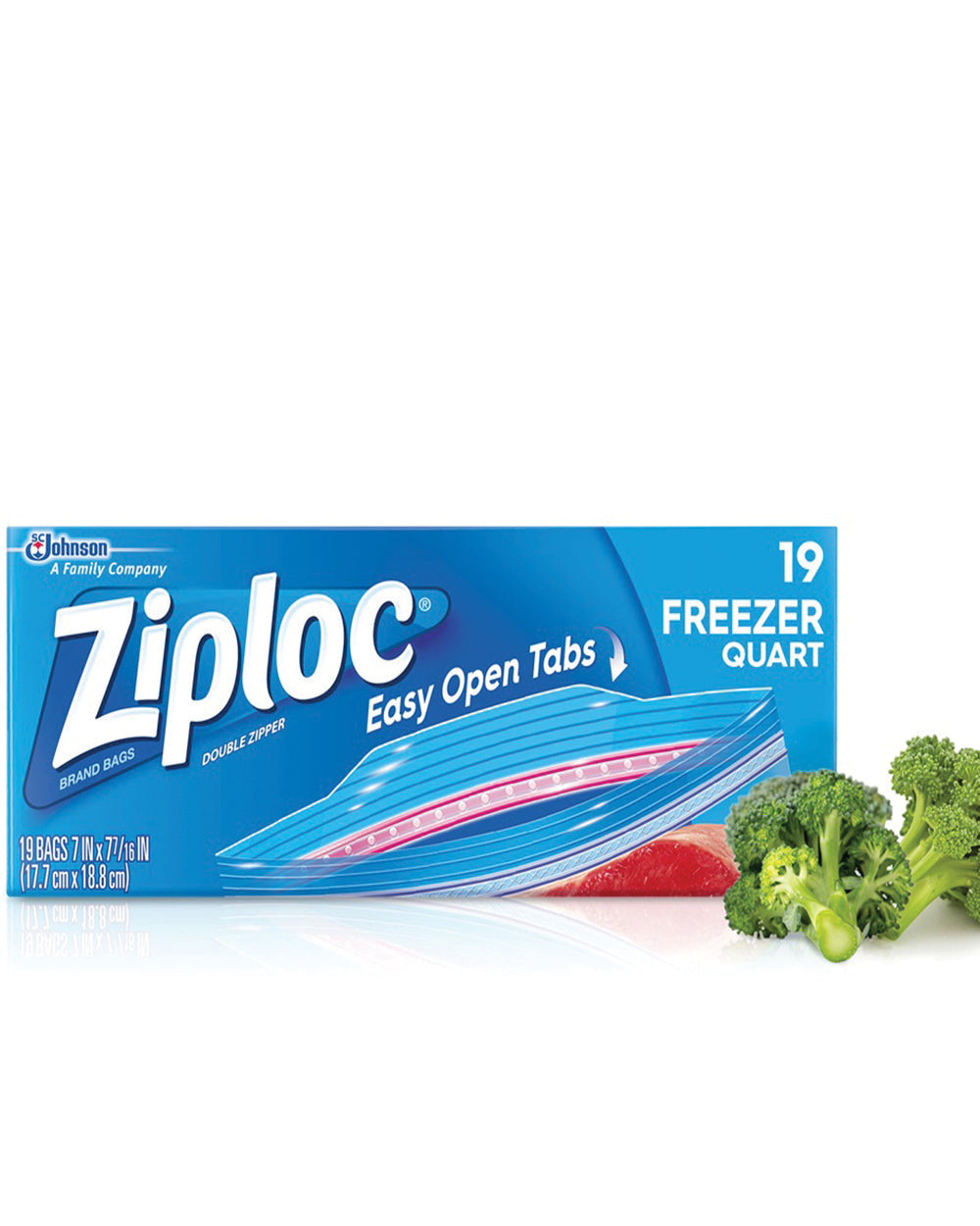 Ziploc 19CT QT Heavy Duty Freezer Bag
