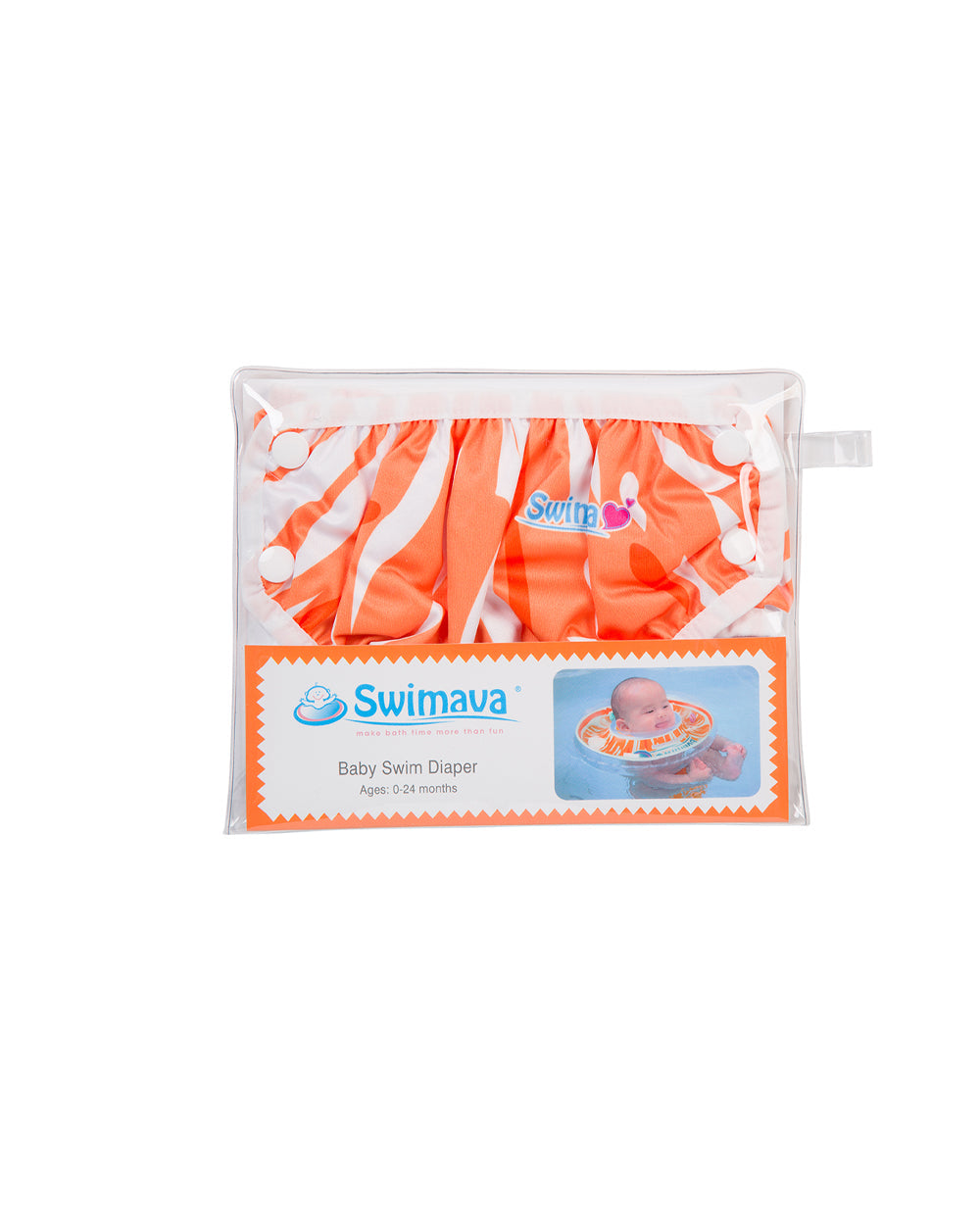 Swimava Baby Swim Diaper Orange By Homesmiths