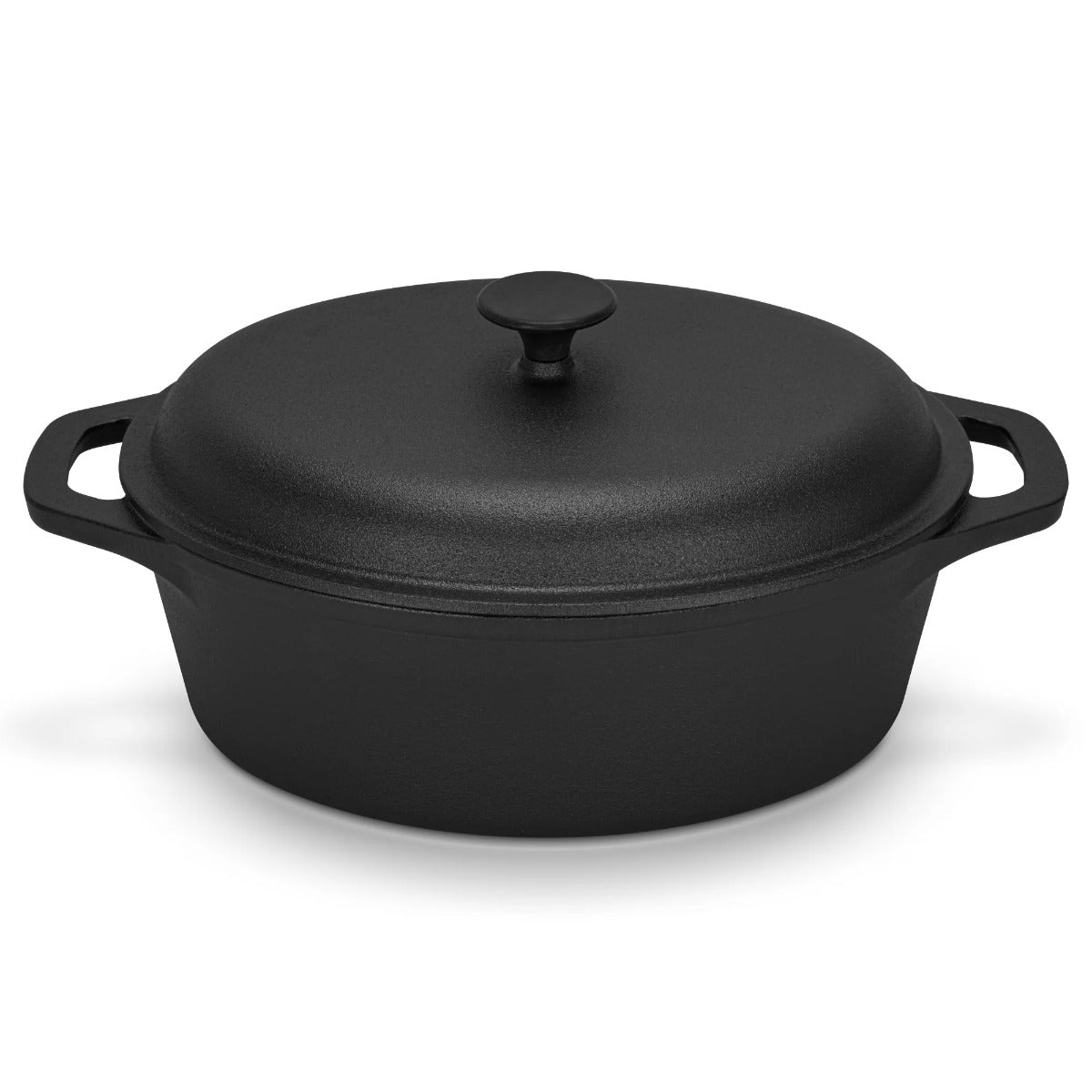 Fissman Casserole with Lid  33 x 26cm / 6L With Lid Cast Iron