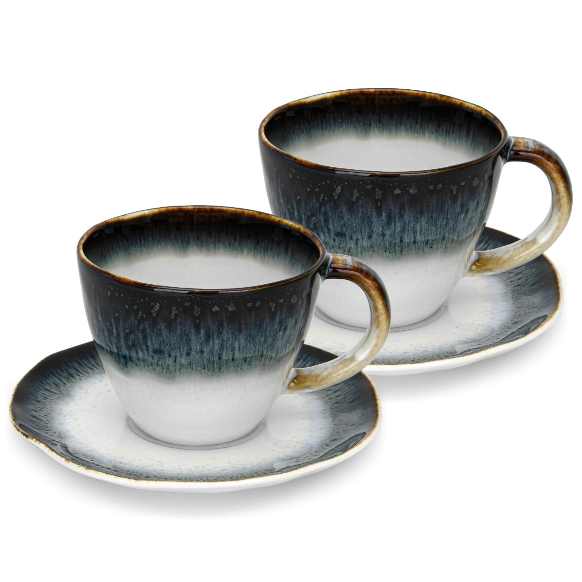 Fissman Galactica 230 ml Set of 2 Cups With Saucers