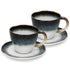Fissman Galactica 230 ml Set of 2 Cups With Saucers