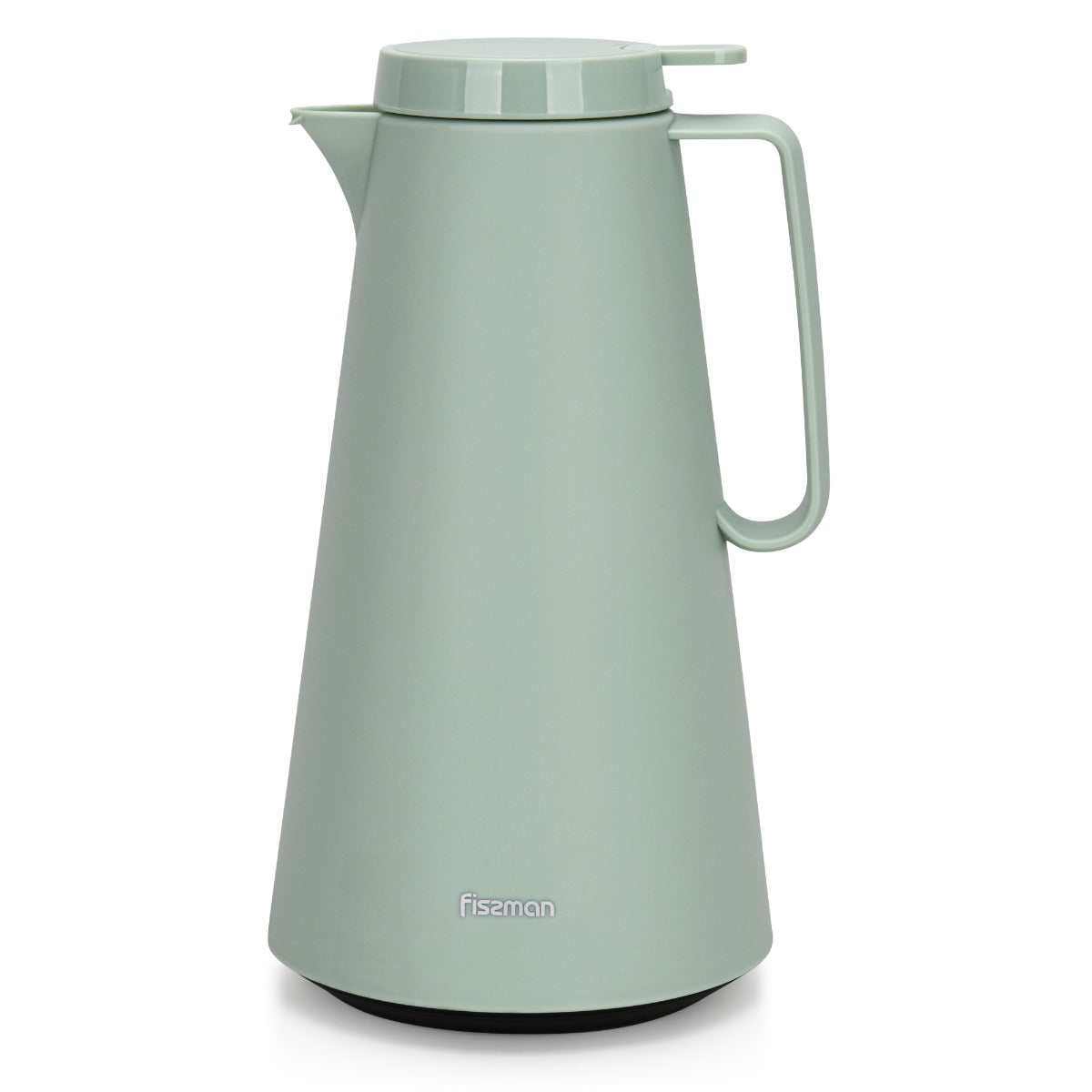 Fissman Vacuum Insulated Flask 1000 ML Green With Pink Glass Liner
