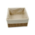 Homesmiths Storage Basket Natural with Liner L20 x W20 x H10 cm