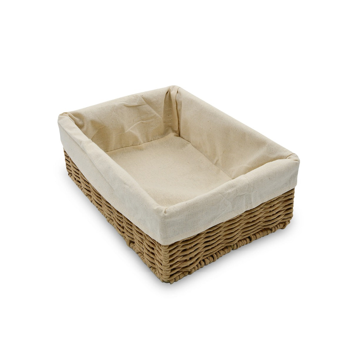 Homesmiths Storage Basket Grey With Liner L20 x W20 x H10 cm