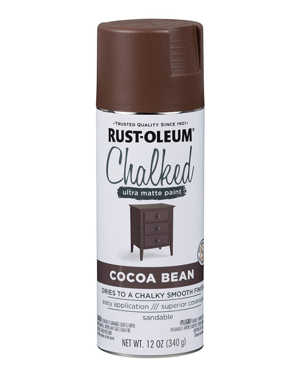 RustOleum Chalked Ultra Matte Spray Paint Cocoa Bean