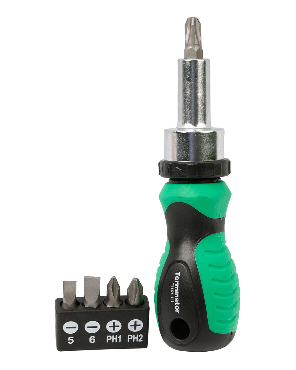 Terminator Screw Driver Set 5 in 1 with 1 Piece Ratchet Screwdriver & 5 Pieces Bits