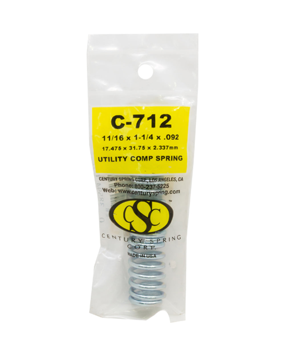 Utility Comprssn Spring 17.4 x 31.7 x 2.3 mm Pack of 2