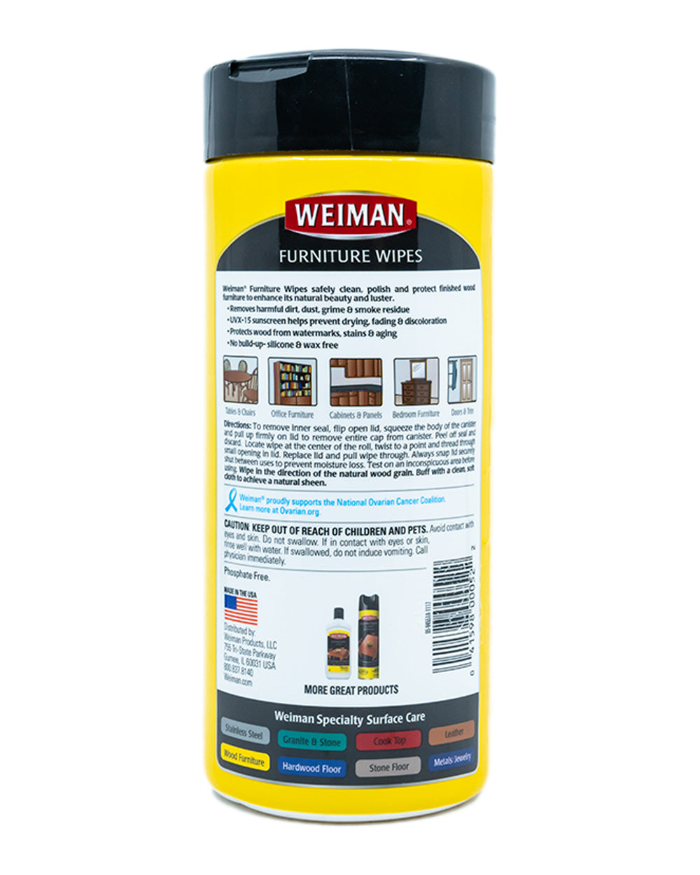 Weiman Furniture Wipes 30CT