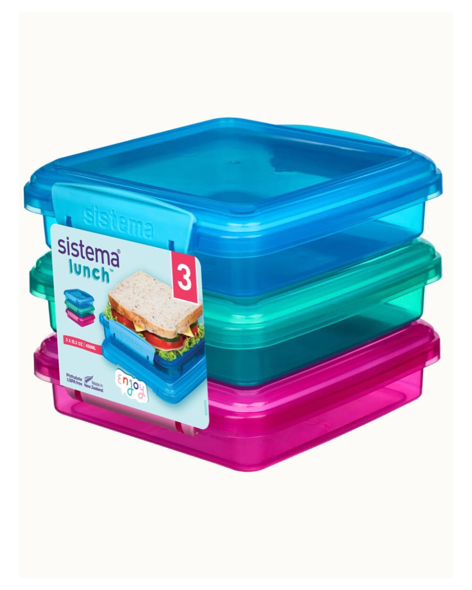 Sistema Sandwich Colored 3 Pack 450ML
