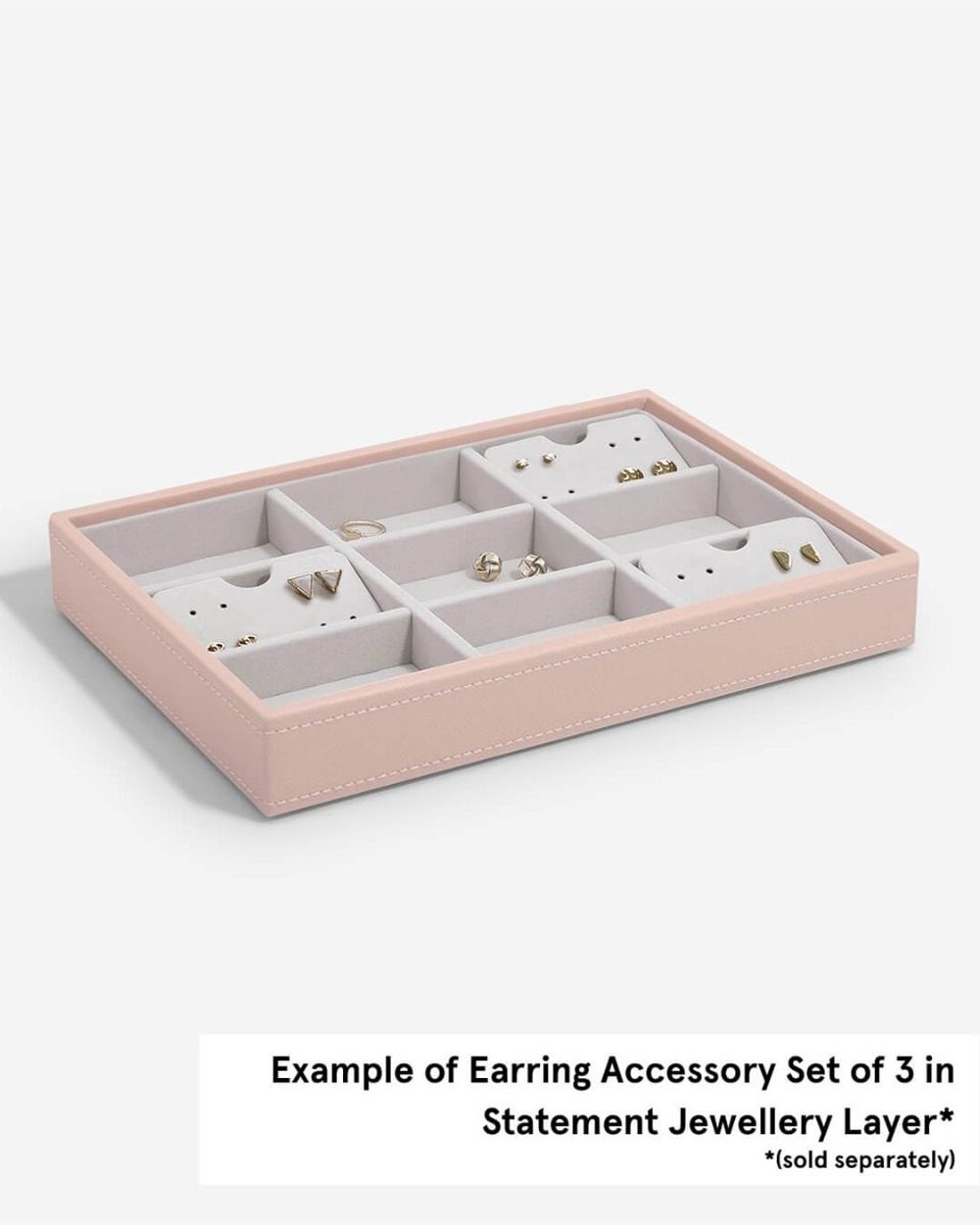Stackers Grey Earring Display Accessory Set Of 3
