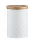 Typhoon Embossed Sugar Storage White