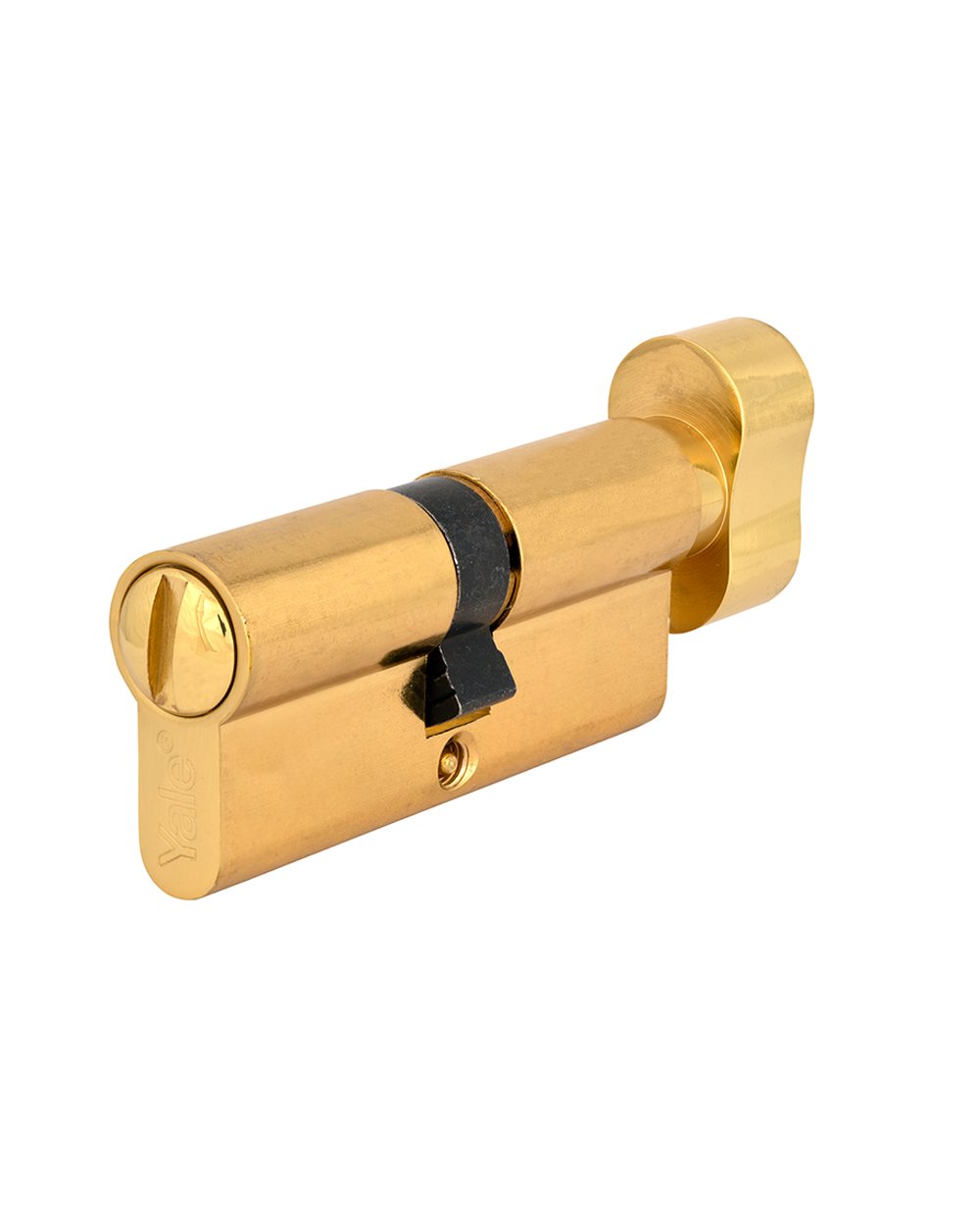 Yale 500 Series Double Euro Profile Cylinder 35+35 Key Plus Coin Polished Brass CH1452