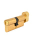 Yale 500 Series Double Euro Profile Cylinder 35+35 Key Plus Coin Polished Brass CH1452