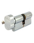 Yale 500 Series Double Euro Profile Cylinder 35+35 Key Plus Coin Polished Brass CH1453