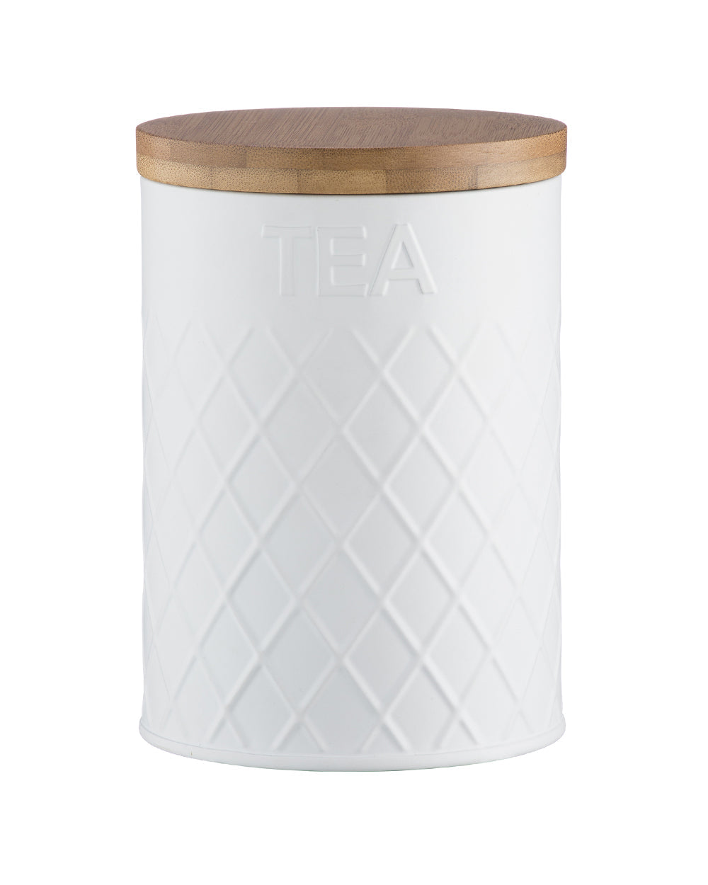 Typhoon Embossed Tea Storage White