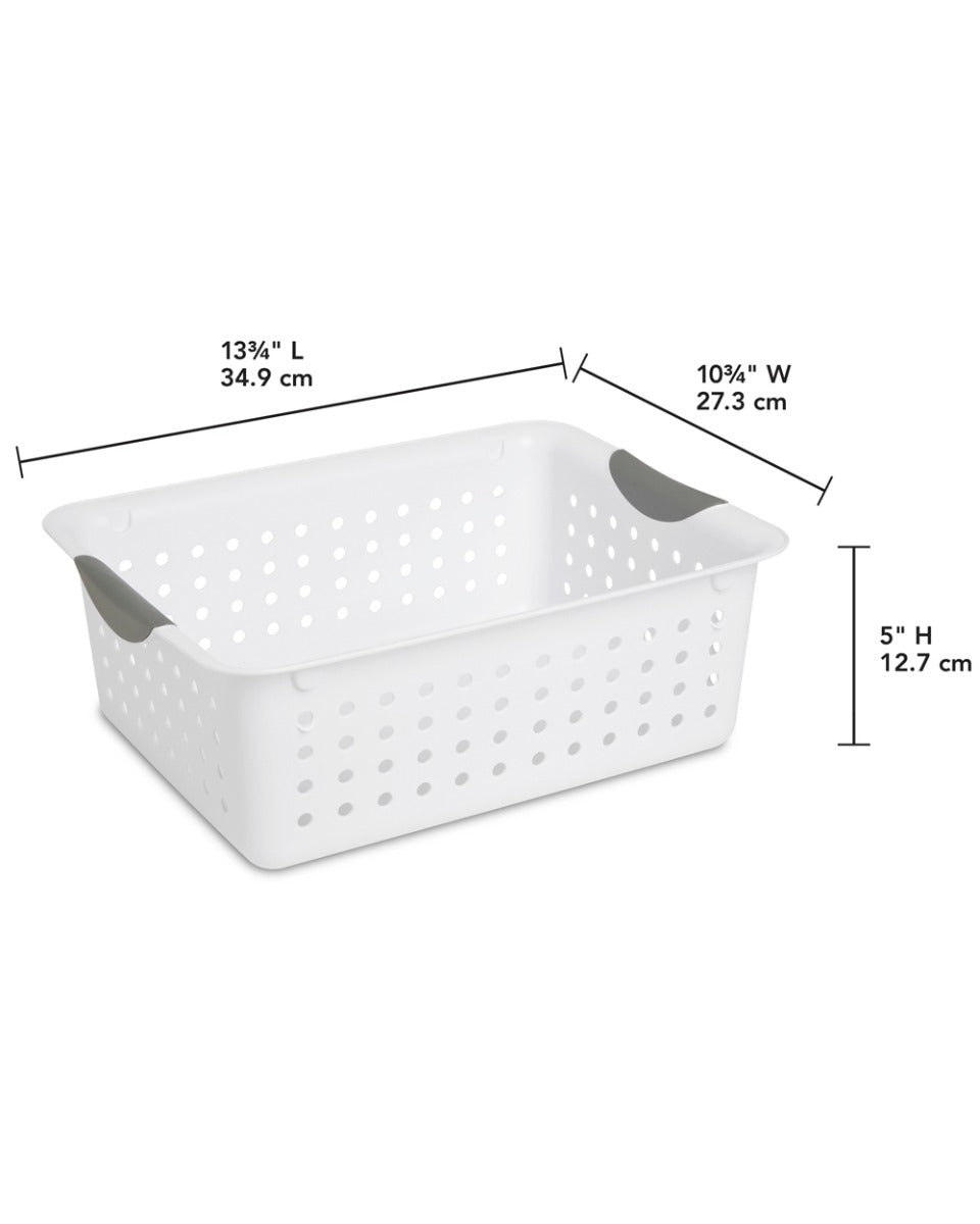 Sterilite Med White Ultra Basket