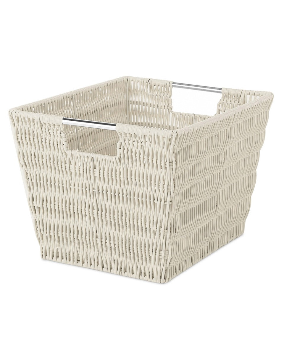 Whitmor Rattique Small Storage Tote