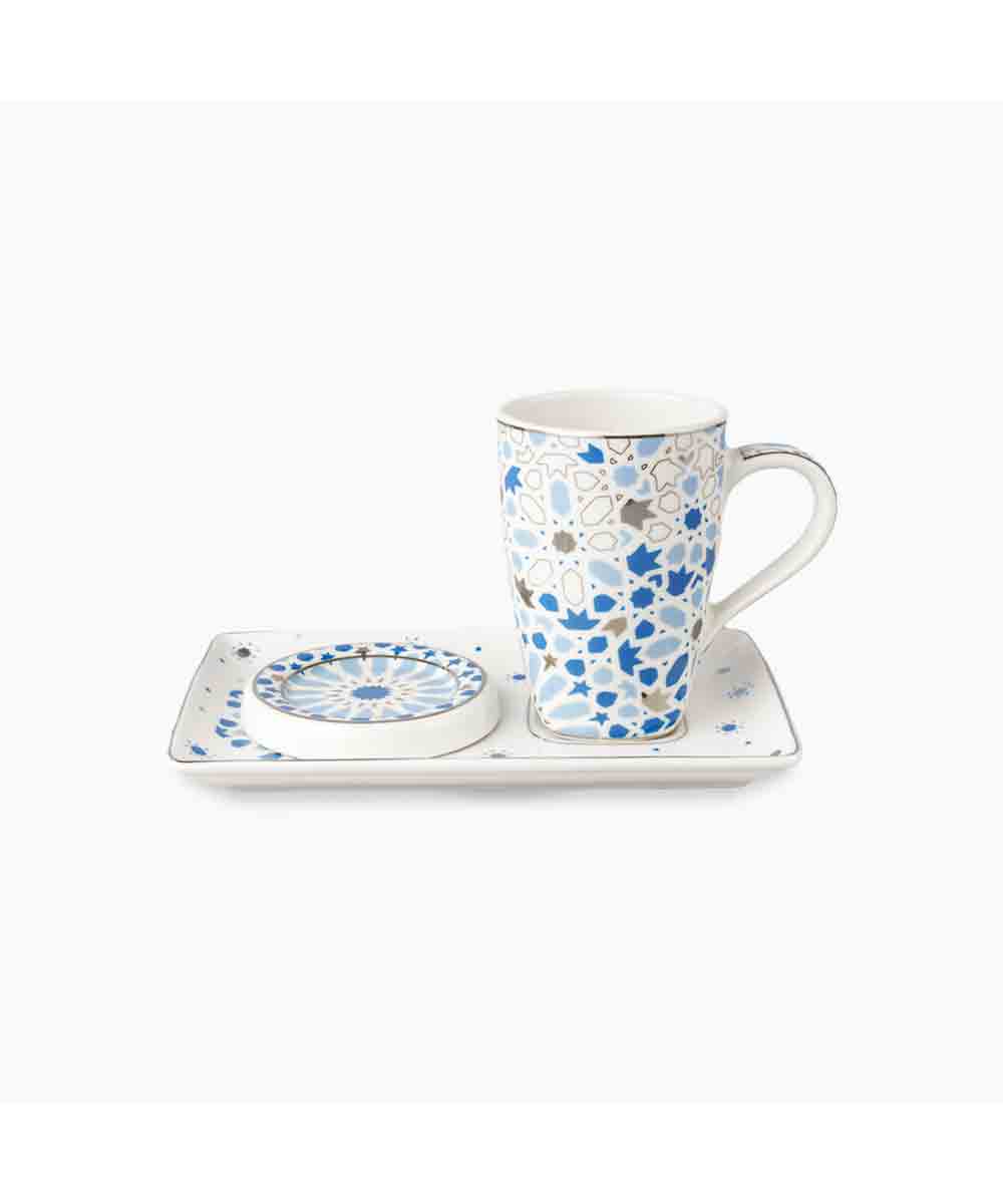 Rosa Nogoum Mug with Plate & Cover